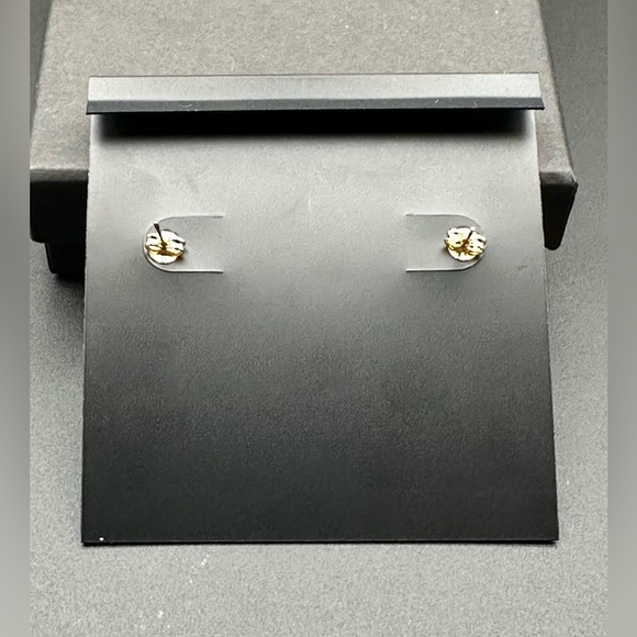 COACH Signature Heart Stud Earrings - Red Crystal Pave (NWOT) - Picture 4 of 5